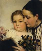 Alma-Tadema, Sir Lawrence - Portrait of Mme Bonnefoy and M. Puttemans